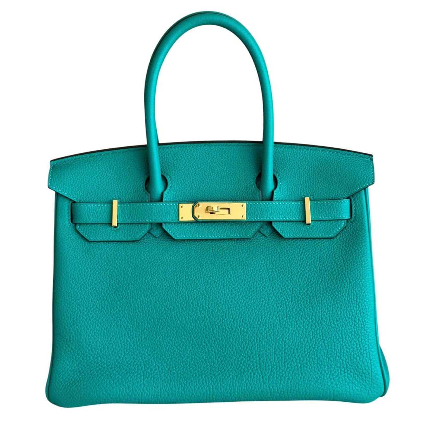 Hermes Birkin 30 Vert Verone Green Togo Leather Gold Hardware Rare
