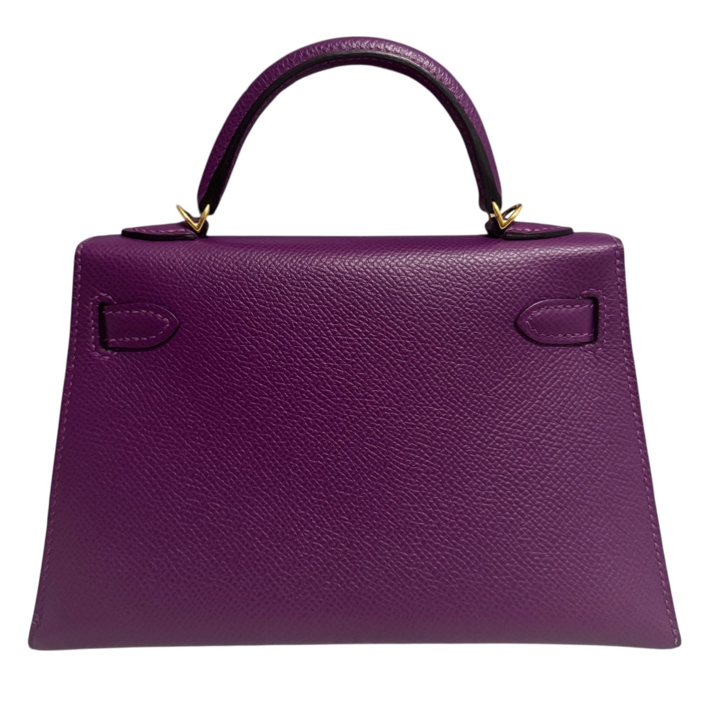 Hermes Kelly Mini 20 Anemone Purple Epsom Leather Gold Hardware RARE
