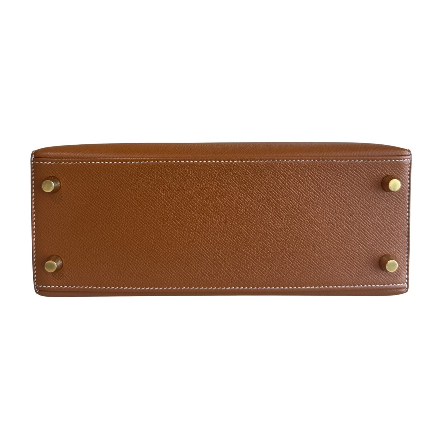 Hermes Kelly 25 Sellier Gold Tan Epsom Leather Gold Hardware
