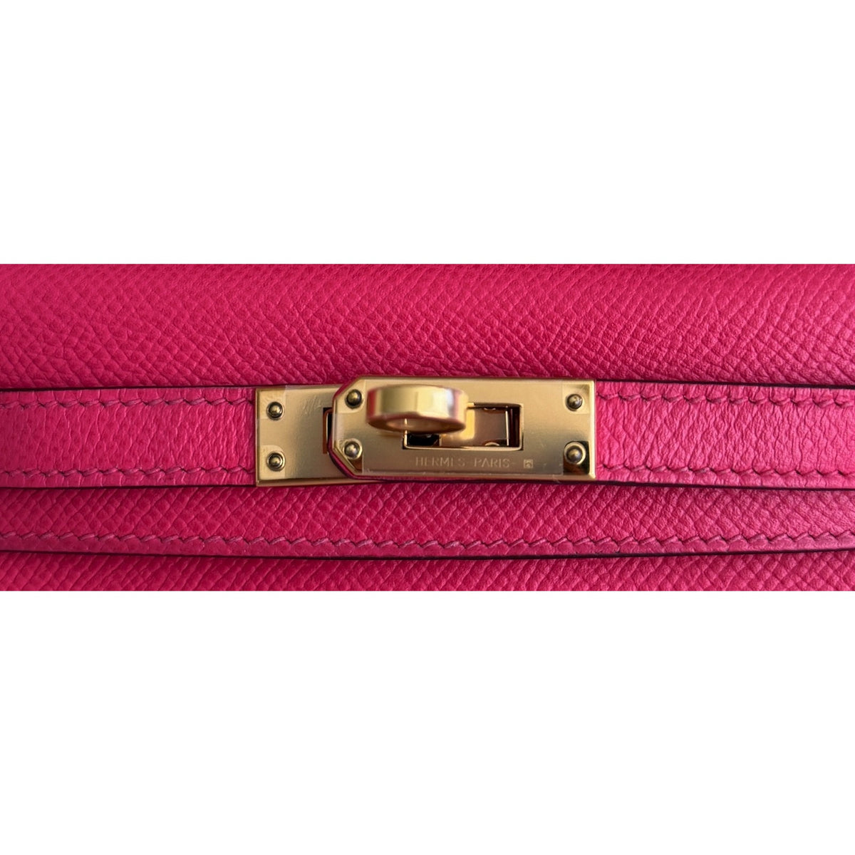 Hermes Kelly Mini 20 Rose Extreme Pink Epsom Leather Gold Hardware