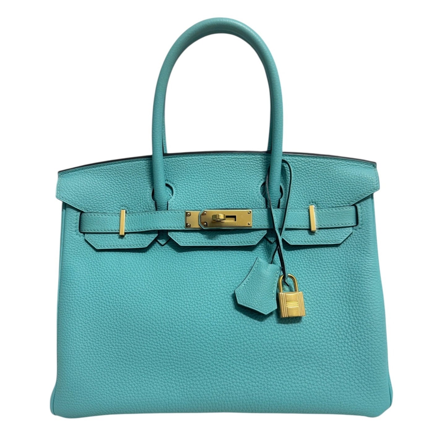 Hermes Birkin 30 Blue Atoll Togo Leather Gold Hardware