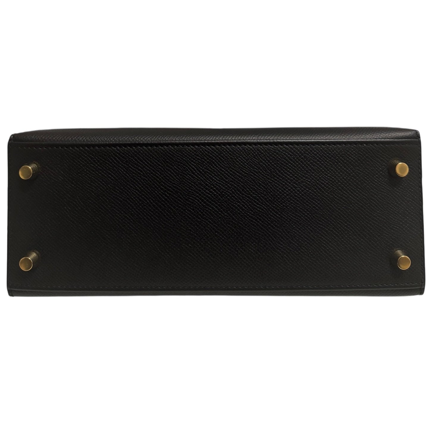 Hermes Kelly 25 Sellier Black Noir Epsom Leather Gold Hardware