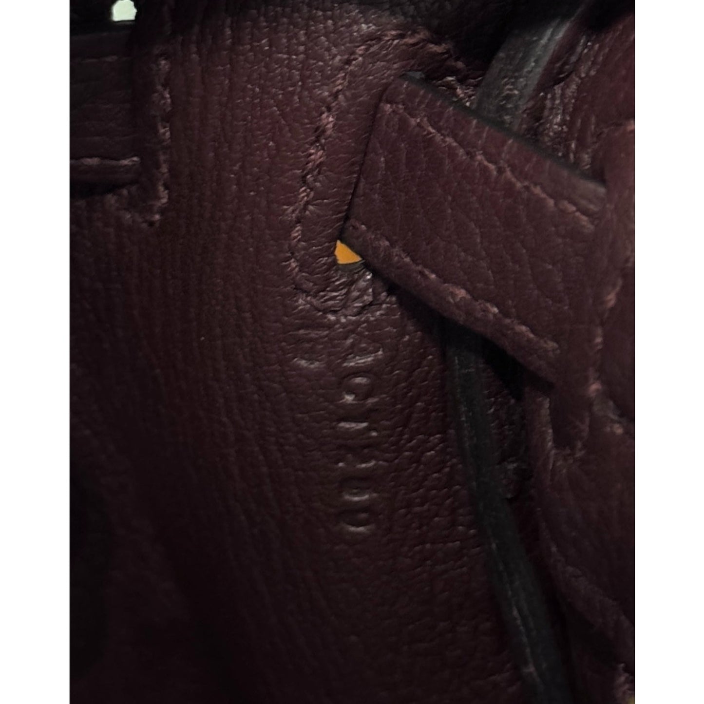 Hermes Kelly 25 Bourdeaux Burgundy Red Togo Leather Gold Hardware RARE