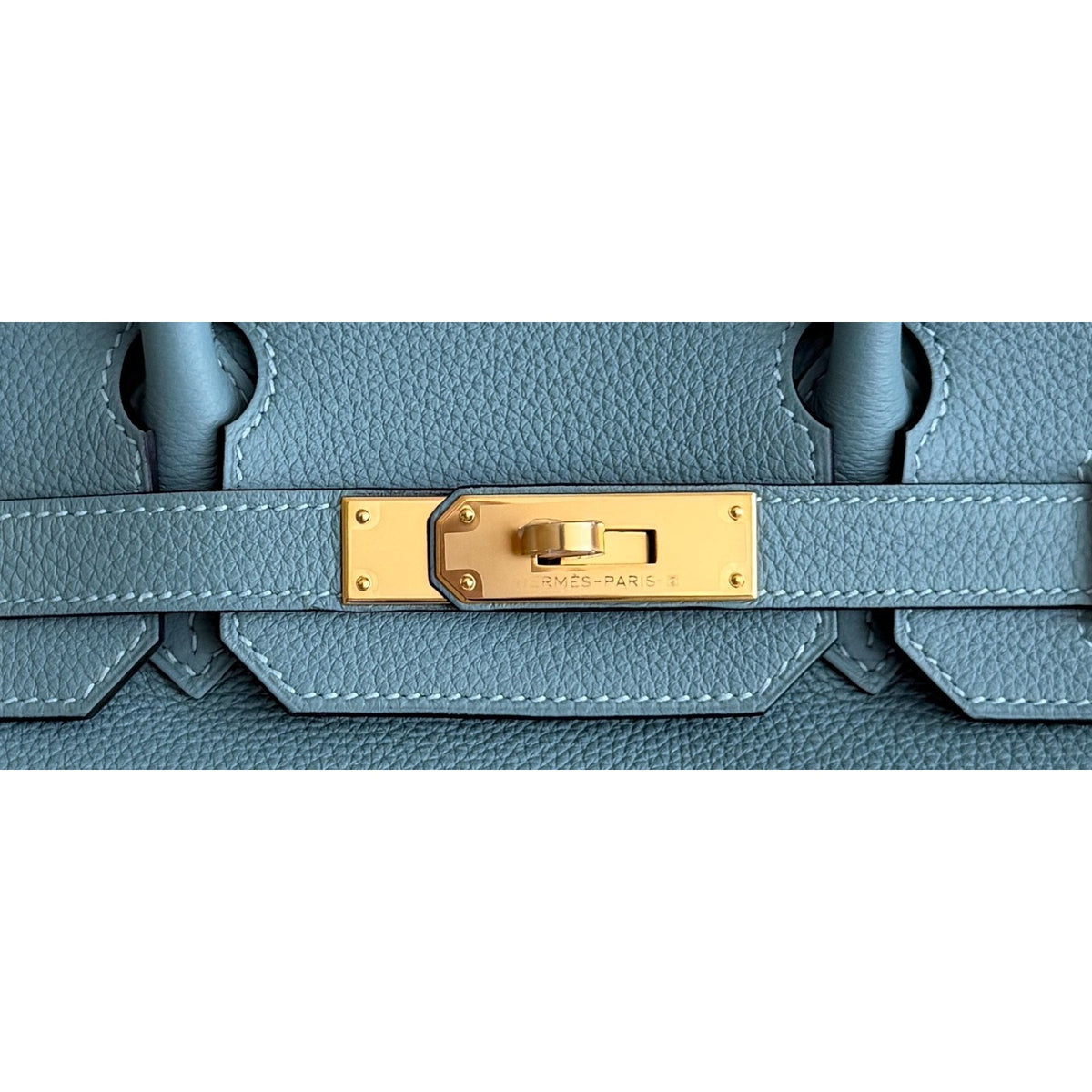 Hermes Birkin 30 Bleu Ciel Blue Togo Leather Gold Hardware RARE