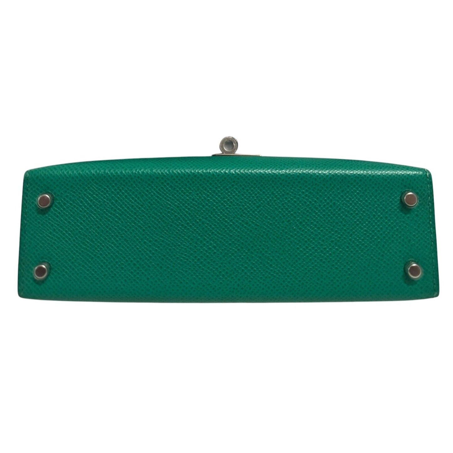 Hermes Kelly Mini 20 Vert Jade Green Epsom Leather Palladium Hardware 2022