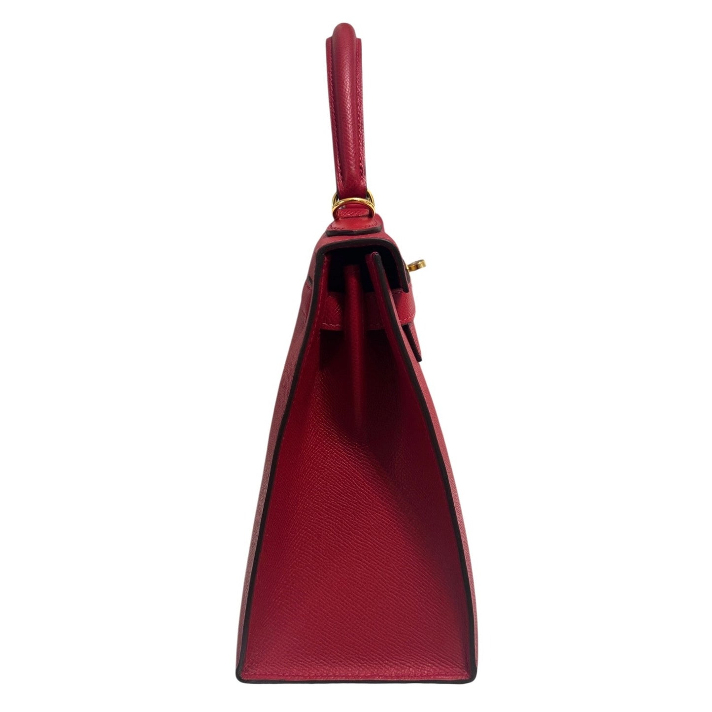 Hermes Kelly 28 Sellier Rouge Casaque Red Epsom Leather Gold Hardware