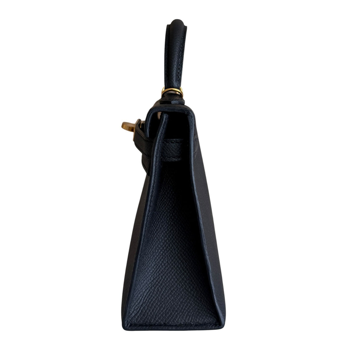 Hermes Kelly Mini 20 Black Noir Epsom Leather Gold Hardware