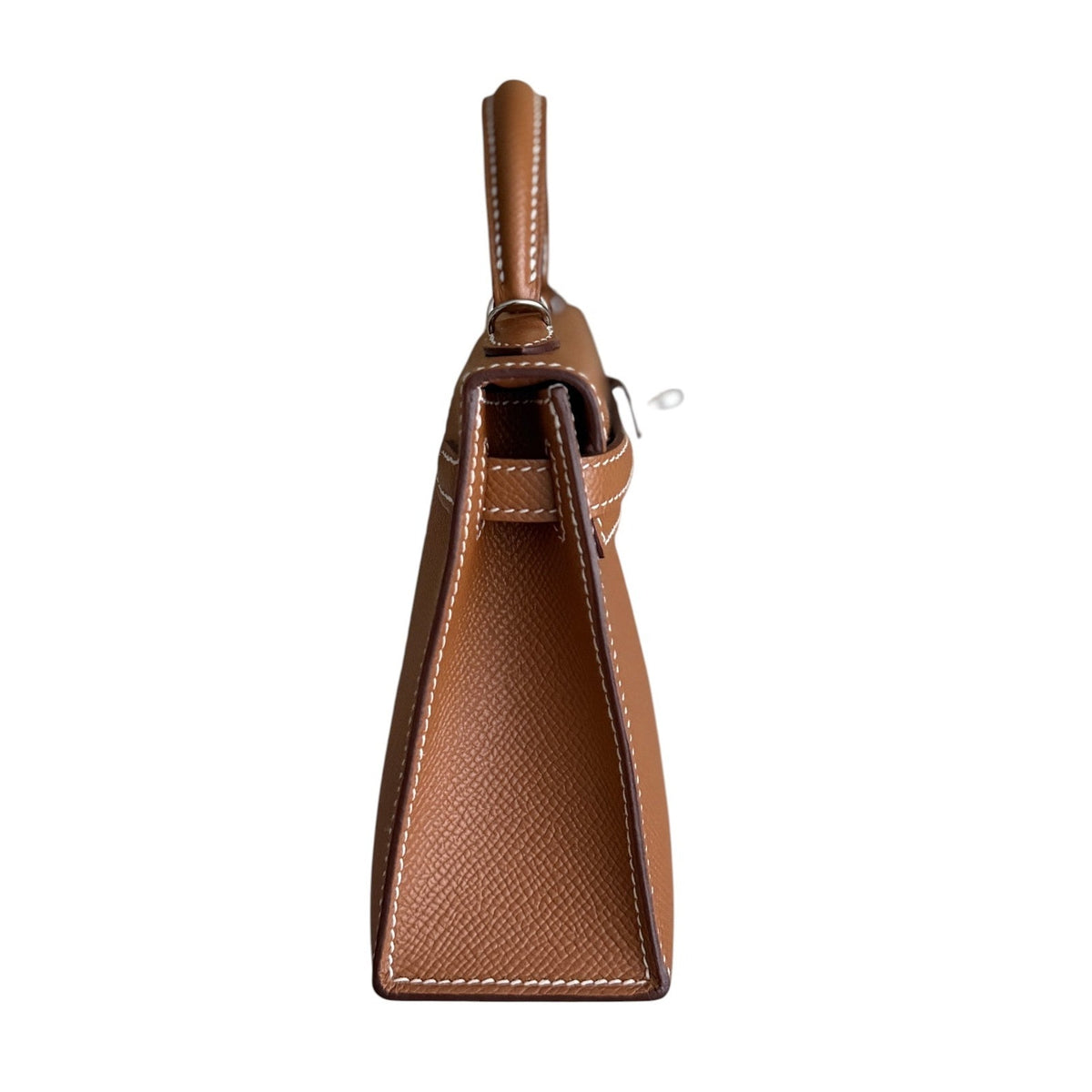 Hermes Kelly Mini 20 Gold Tan Epsom Leather Palladium Hardware