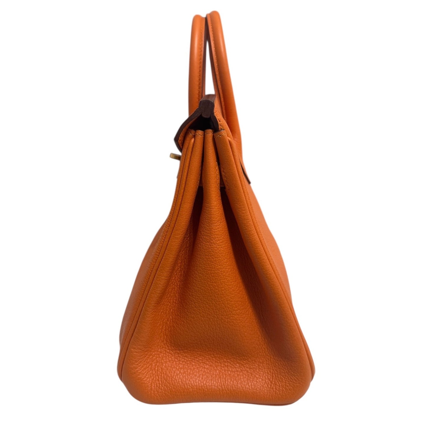 Hermes Birkin 25 Apricot Orange Leather Gold Hardware RARE