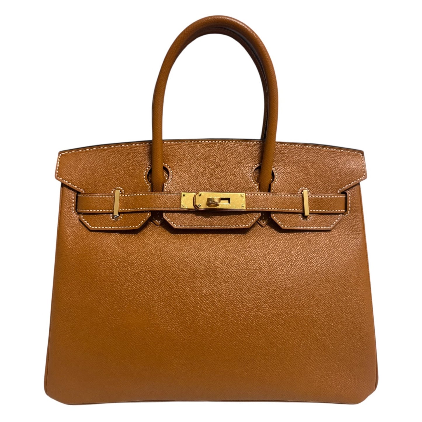 Hermes Birkin 30 Toffee Camel Tan Epsom Leather Gold Hardware RARE