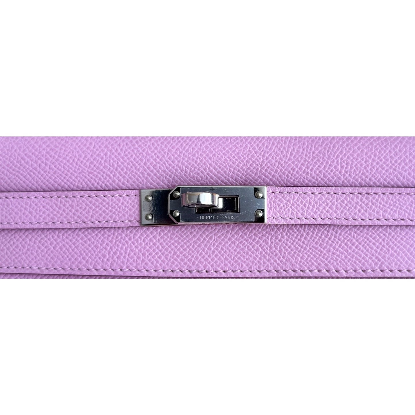 Hermes Kelly 25 Sellier Mauve Sylvester Pink Epsom Palladium Hardware 2025