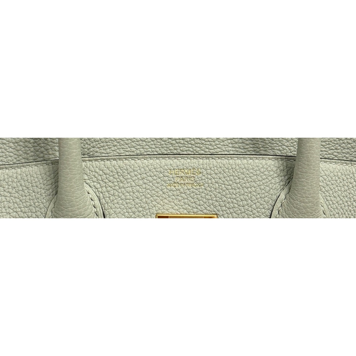 Hermes Birkin 30 Gris Neve Gray Togo Leather Gold Hardware Handbag Rare