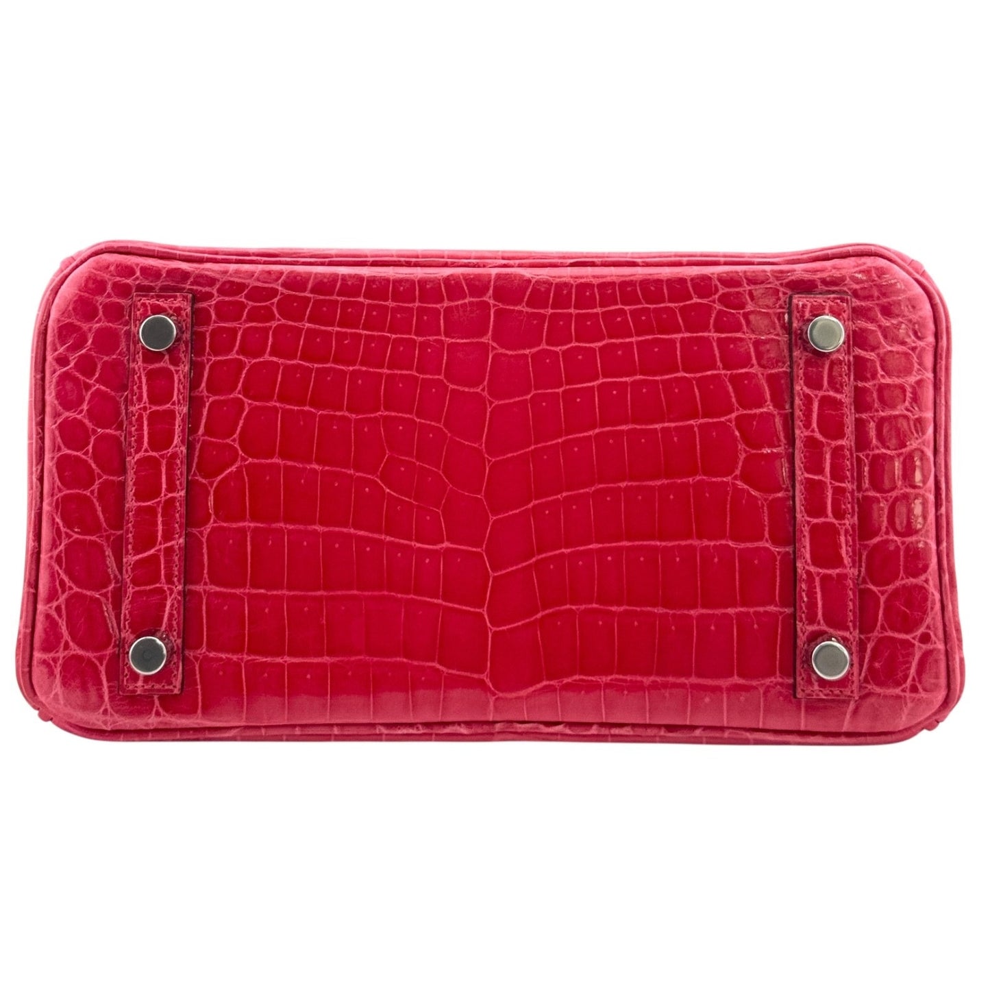 Hermes Birkin 25 Rose Extreme Pink Niloticus Crocodile Leather Palladium Hardwar