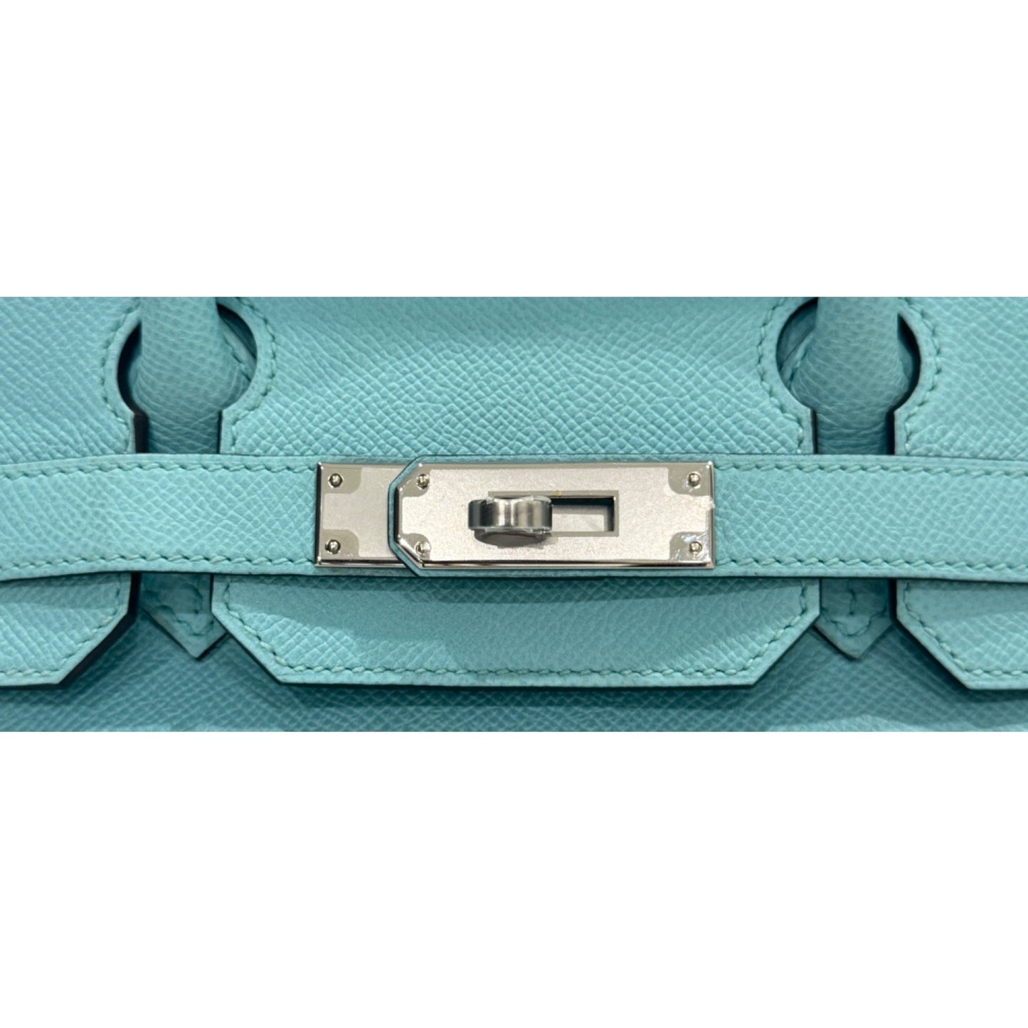 Hermes Birkin 30 Blue Atoll Epsom Leather Palladium Hardware