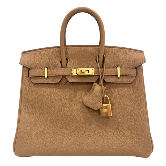 Hermes Birkin 25 Biscuit Tan Beige Togo Leather Gold Hardware NEW
