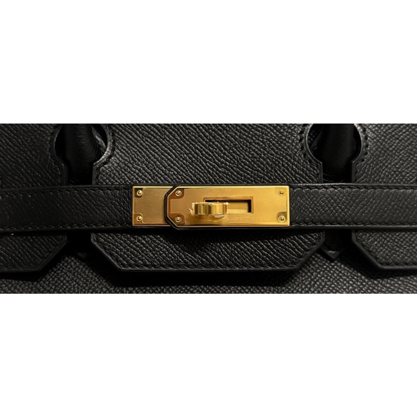 Hermes Birkin 30 Black Noir Epsom Leather Gold Hardware RARE