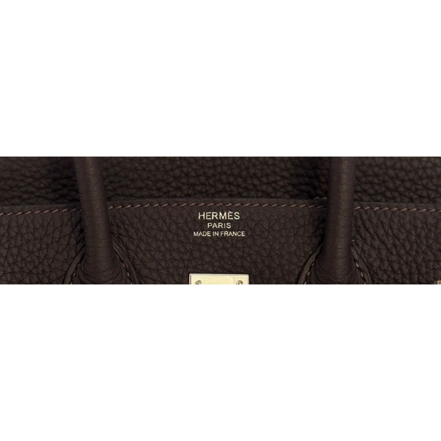 Hermes Birkin 25 Verso Ebene Brown & Gold Tan Togo Leather Palladium Hardware