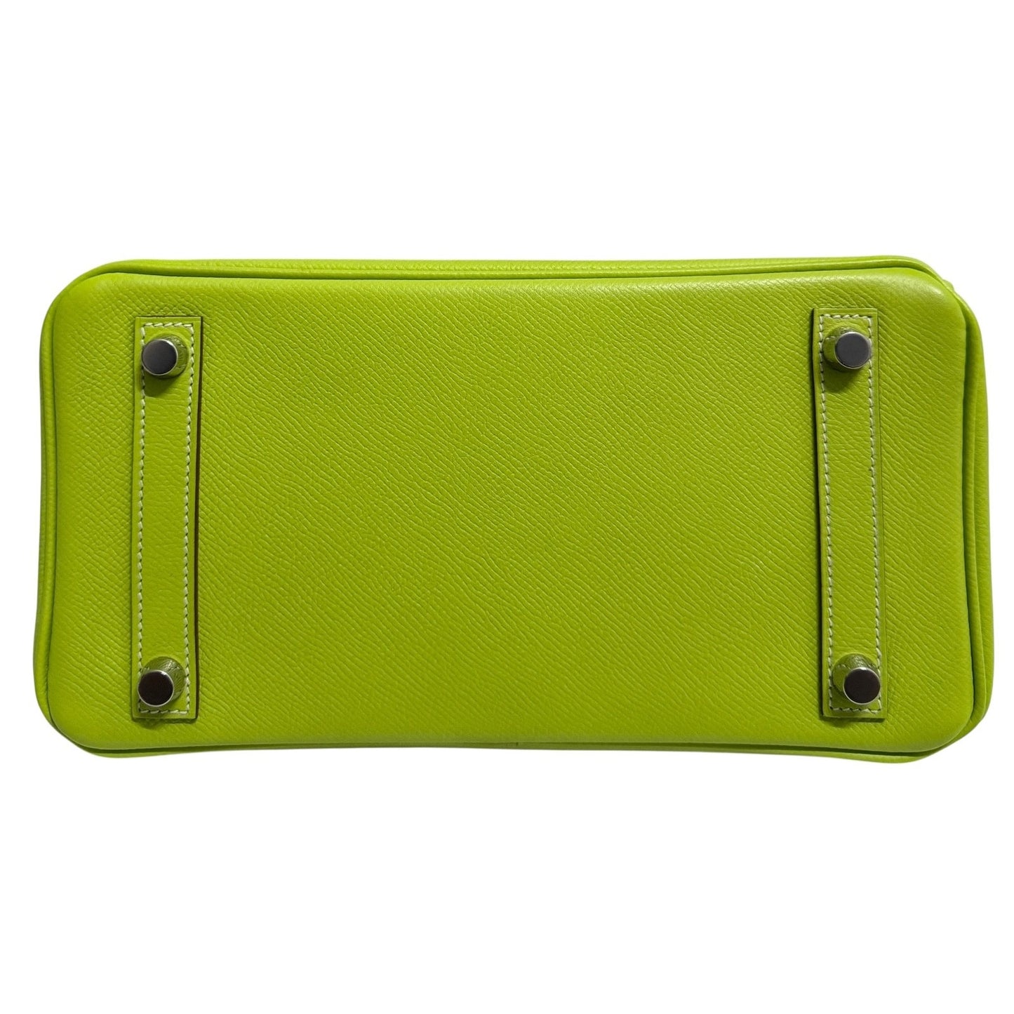 Hermes Birkin 25 Kiwi Epsom Lichen Green Epsom Leather Palladium Hardware