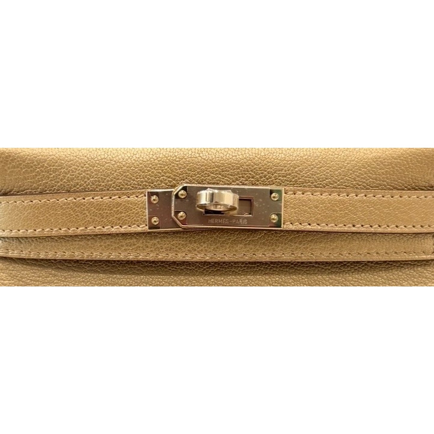Hermès Kelly Mini 20 Dore Gold Chevre Chamkilight Permabrass Hardware RARE