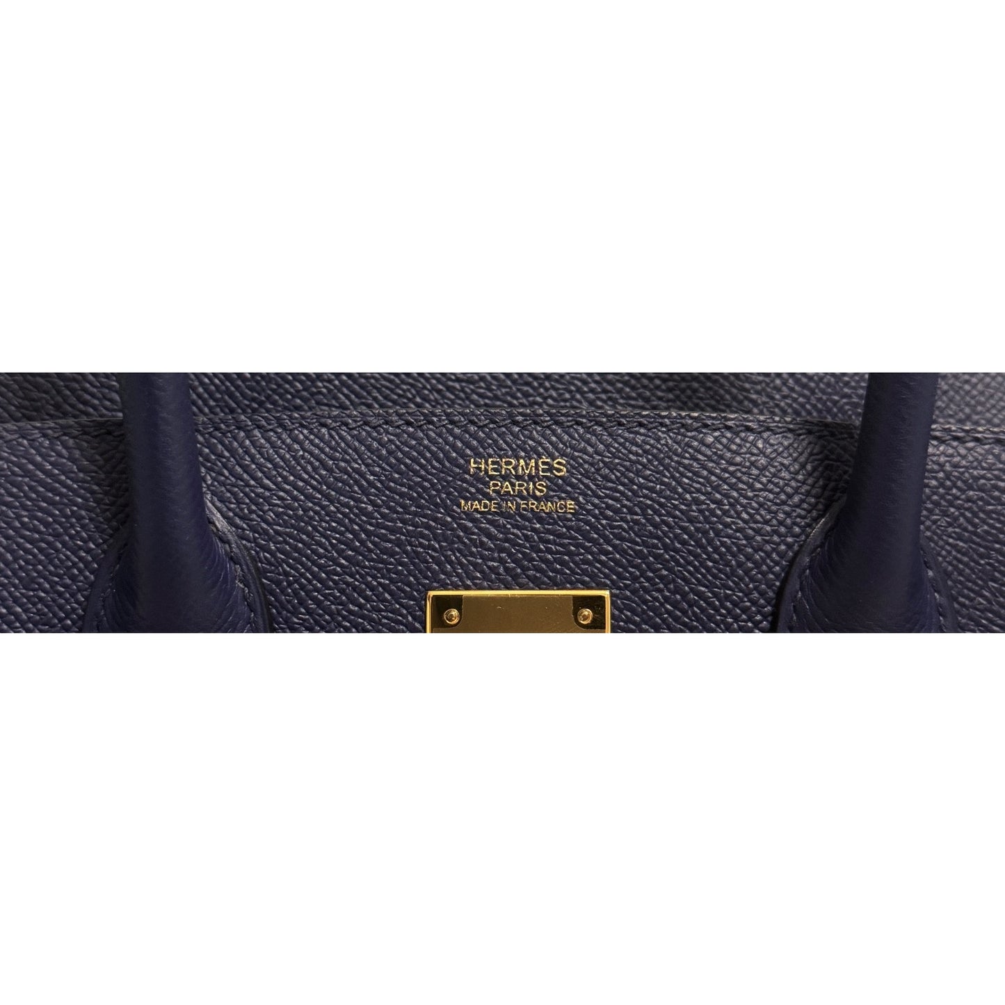 Hermes Birkin 30 Bleu Encre Blue Epsom Leather Gold Hardware Handbag