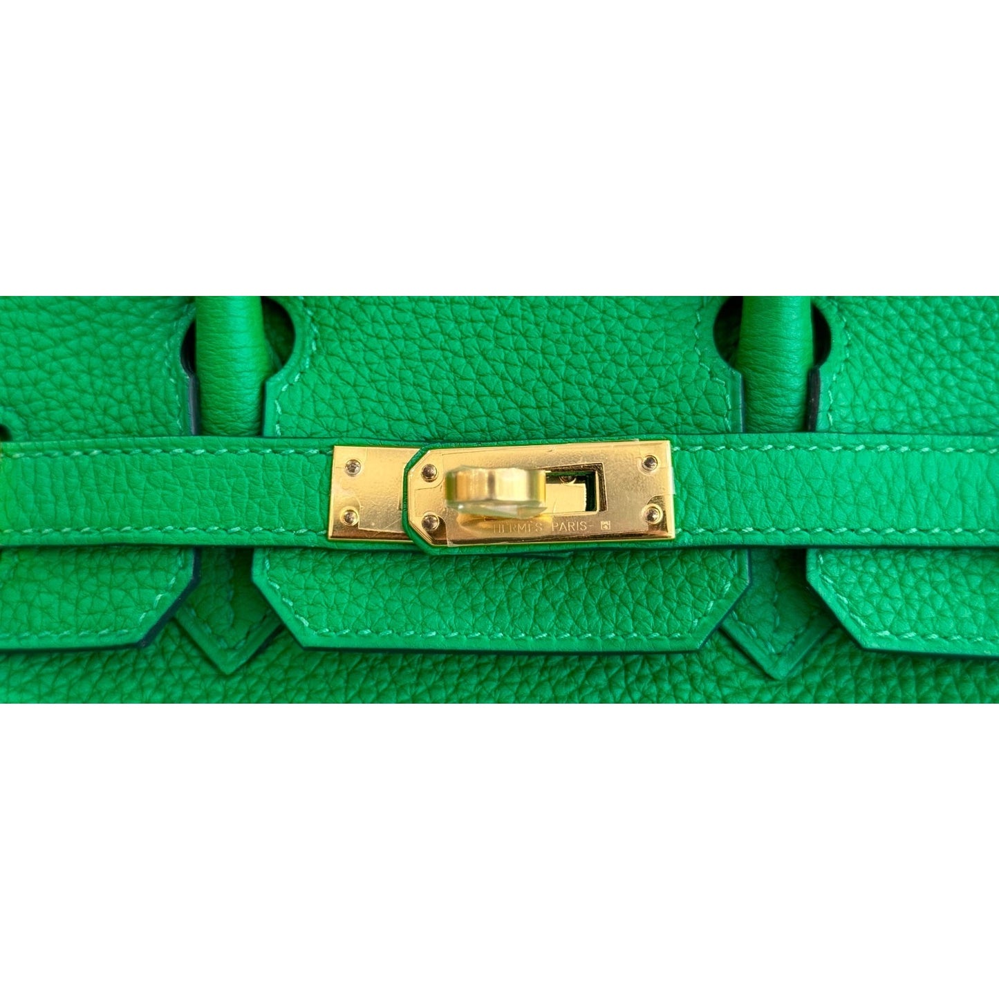 Hermes Birkin 25 Bamboo Green Togo Leather Gold Hardware NEW