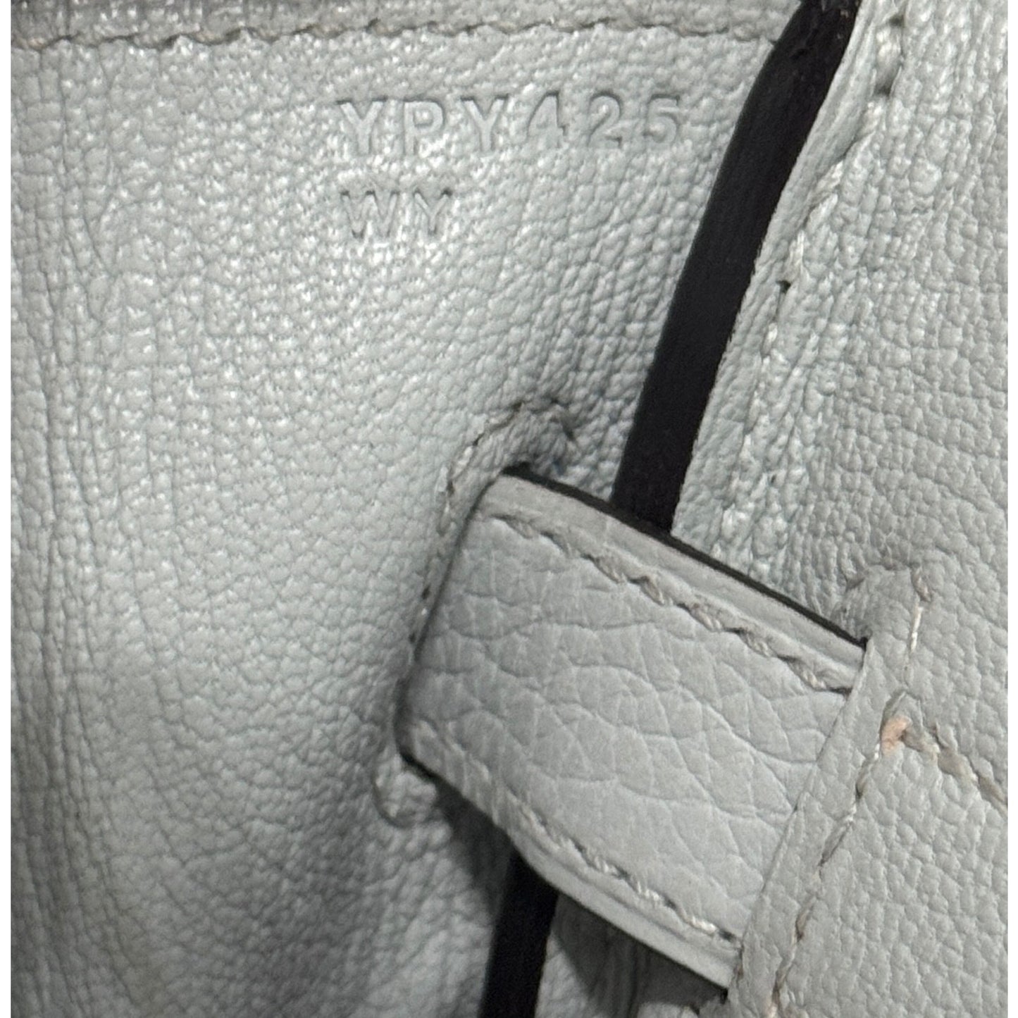 Hermes Birkin 30 Bleu Pale Blue Gray Leather Gold Hardware