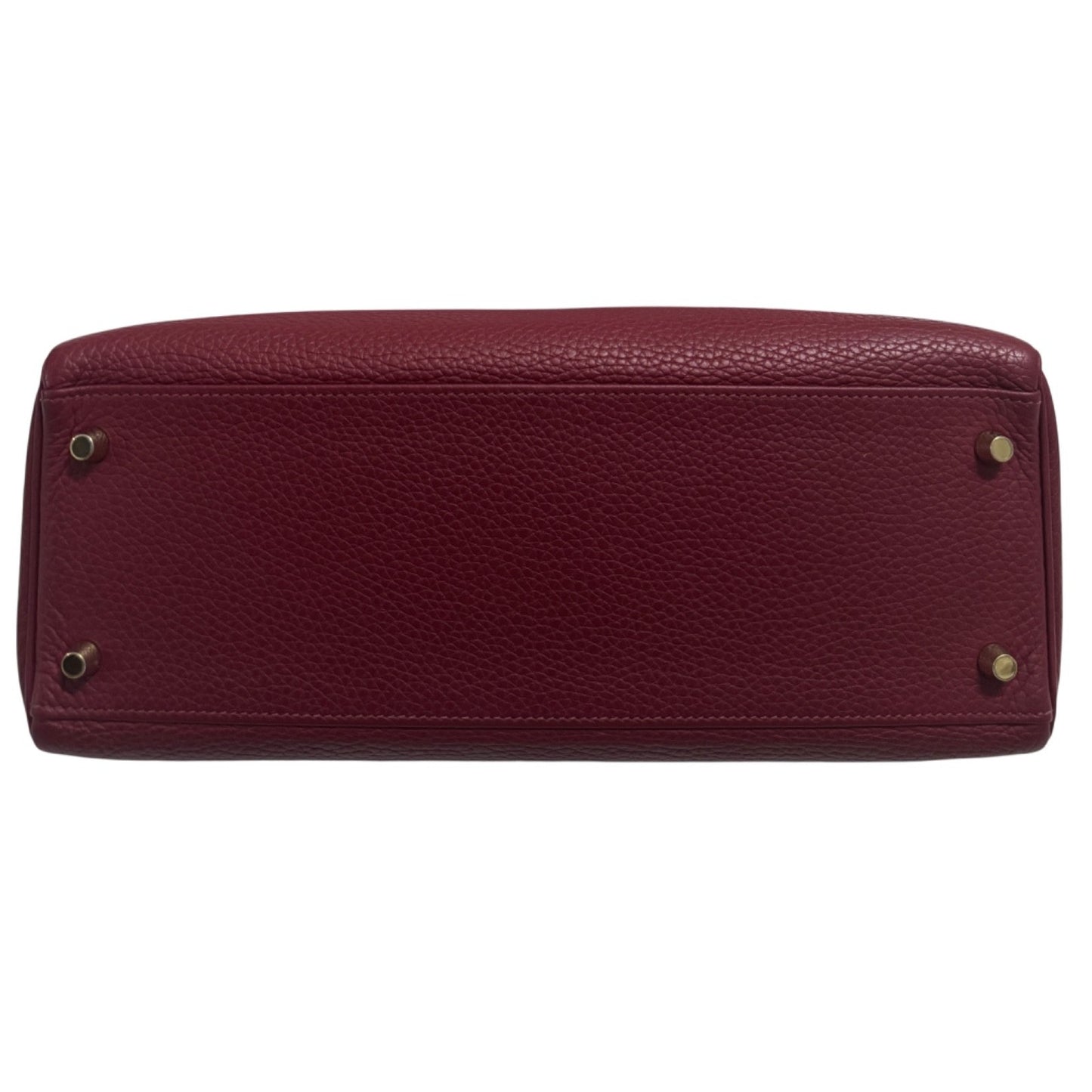 Hermes Kelly 32 Rouge Grenat Red Leather Gold Hardware