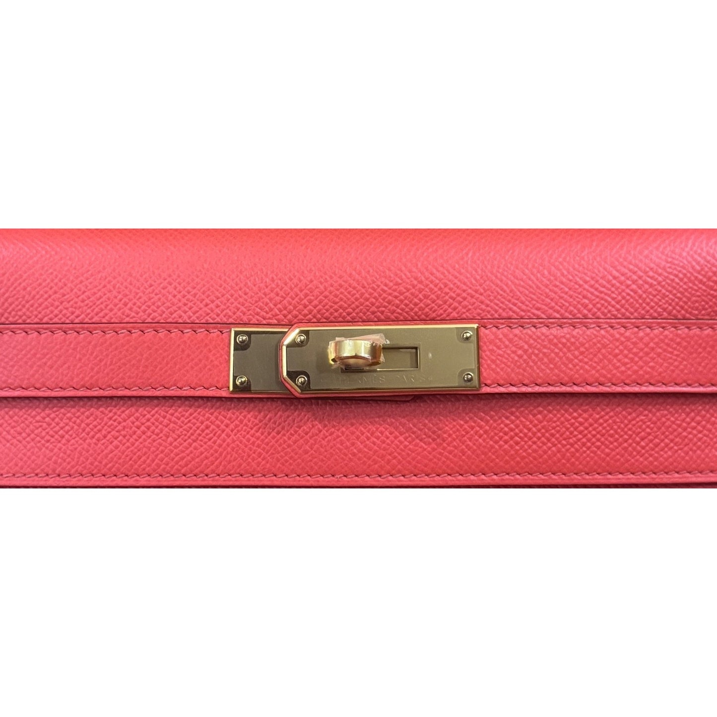 Hermes Kelly 28 Sellier Pink Rose Jaipur Epsom Leather Gold Hardware