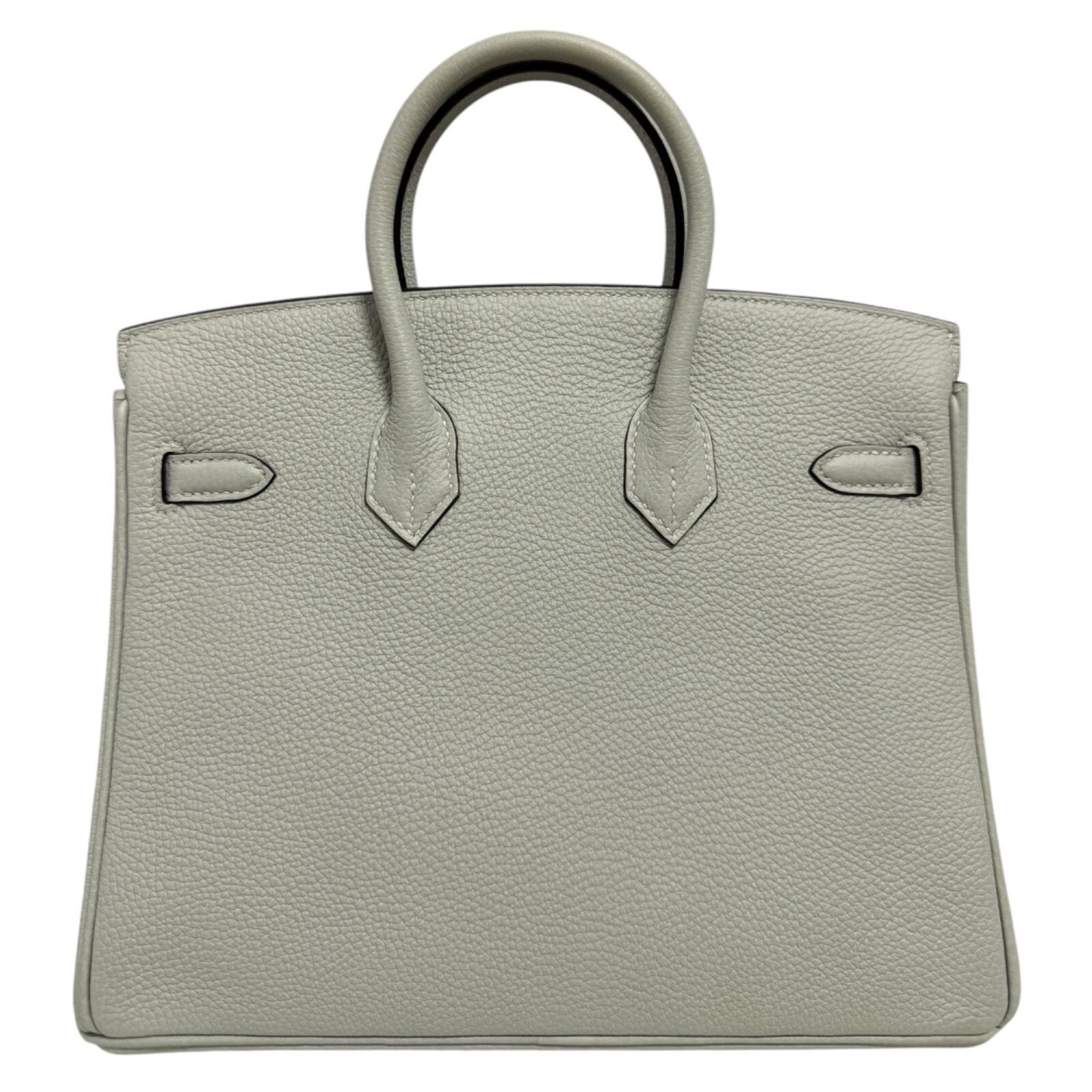 Hermes Birkin 25 Gris Neve Gray Grey Togo Leather Gold Hardware Handbag