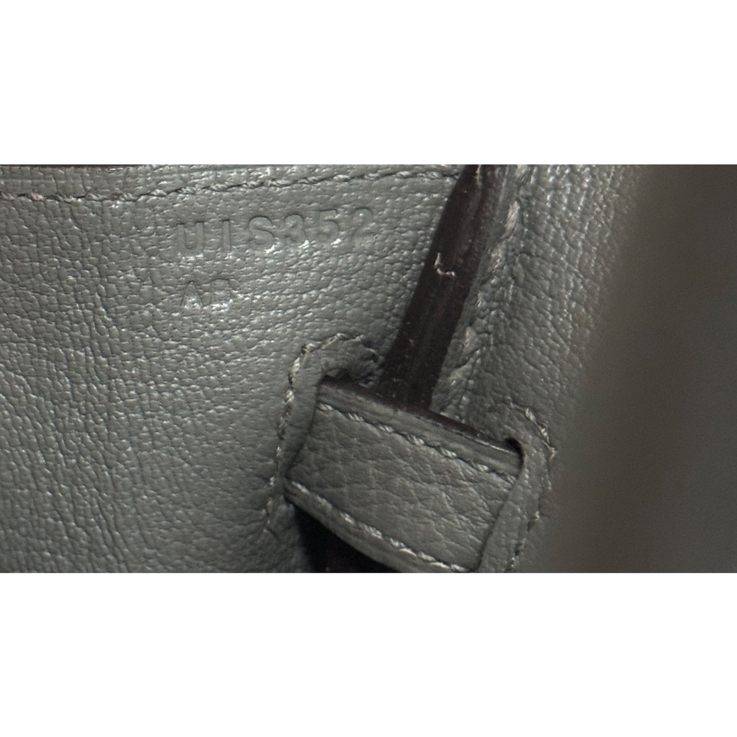 Hermes Birkin 25 Gris Meyer Gray Togo Leather Gold Hardware Handbag NEW