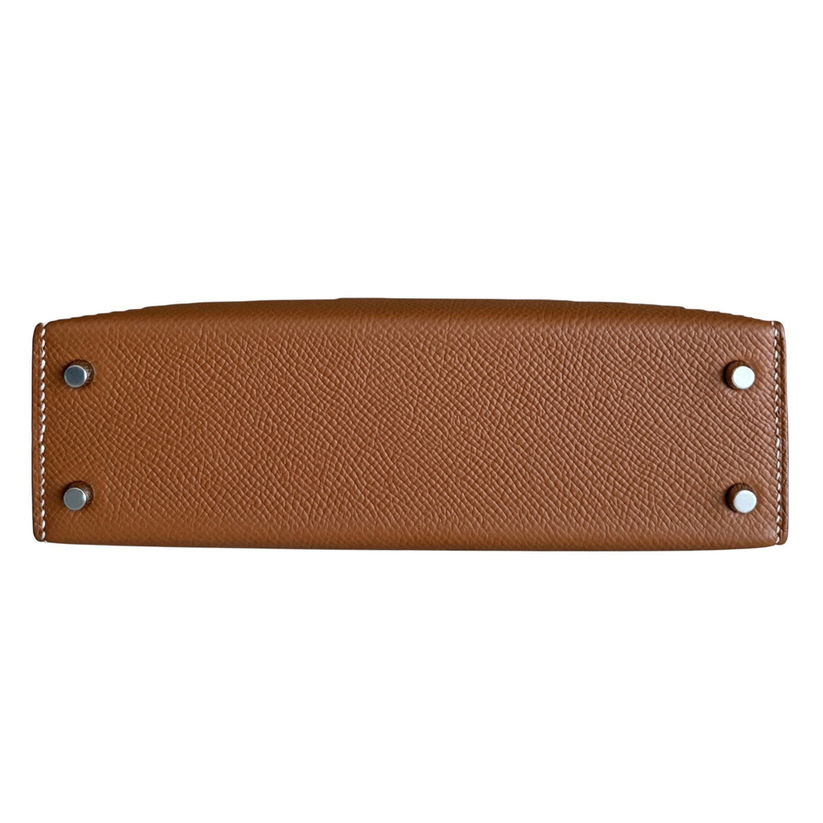Hermes Kelly Mini 20 Gold Tan Epsom Leather Palladium Hardware