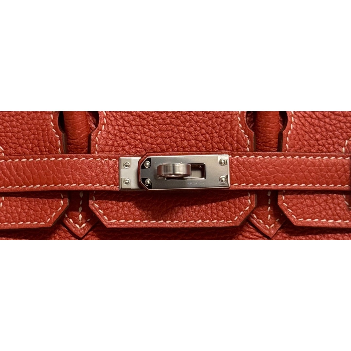 Hermes Birkin 25 Sanguine Togo Leather Palladium Hardware RARE