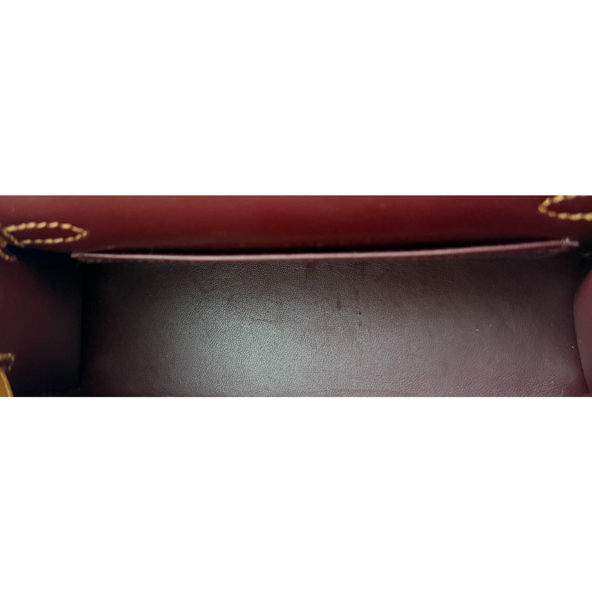 Hermes Kelly Mini 20 Special Order Gold Rouge H Epsom Leather Gold Hardware
