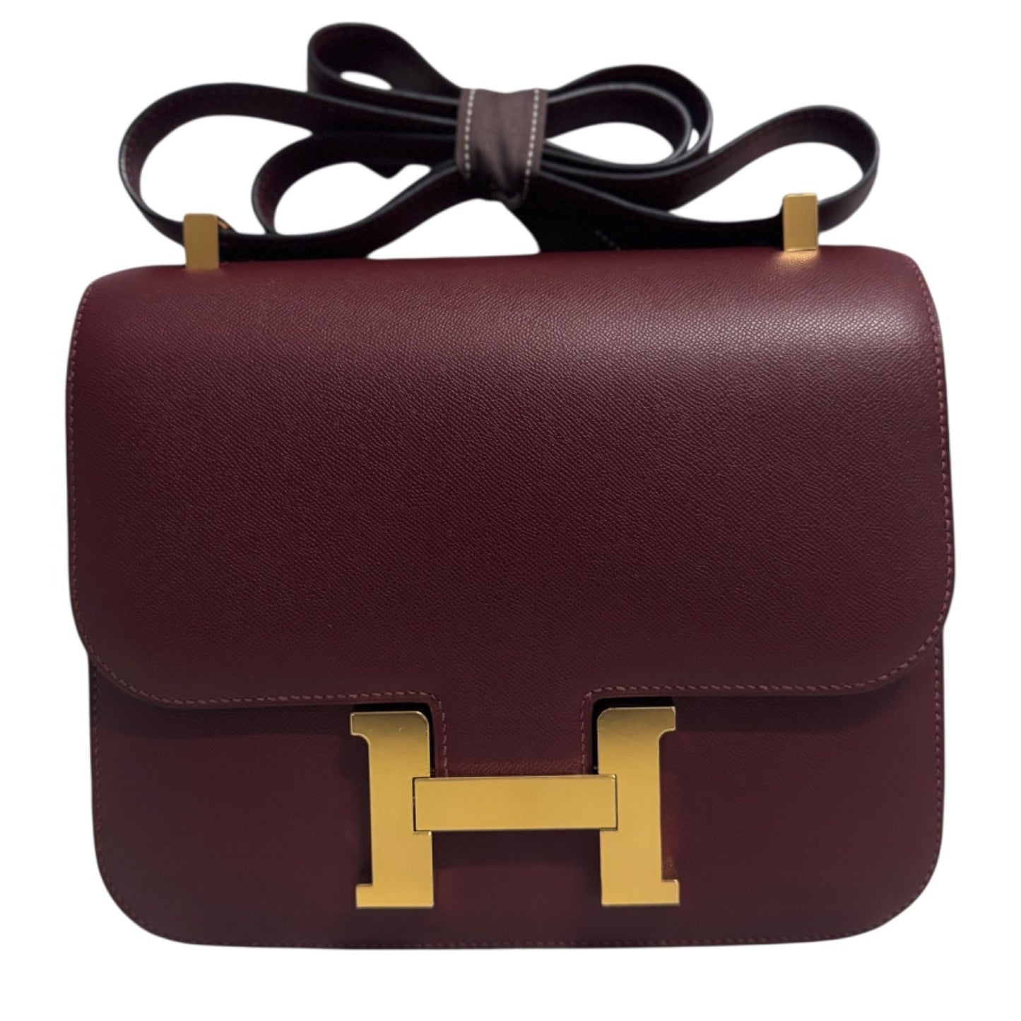 Hermes Constance 24 Rouge H Red Madame Leather Gold Hardware Rare