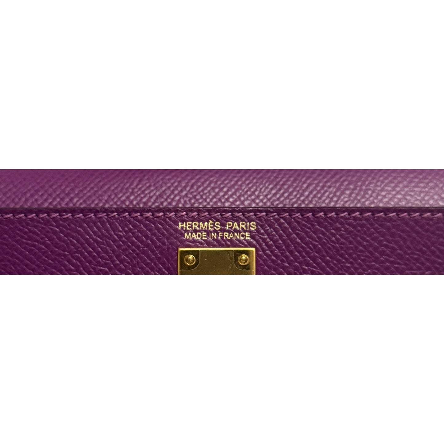 Hermes Kelly Mini 20 Anemone Purple Epsom Leather Gold Hardware RARE