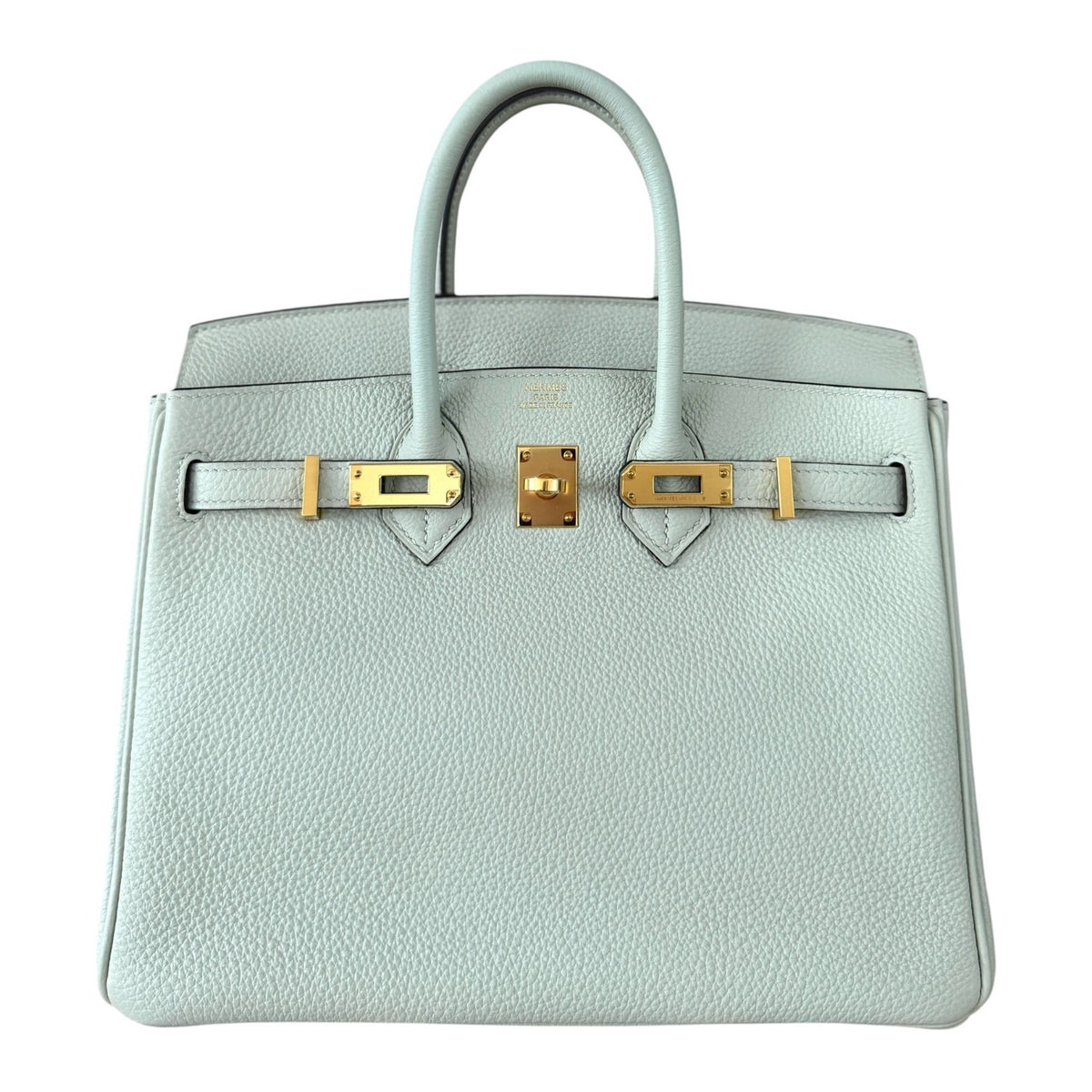 Hermes Birkin 25 Gris Neve Gray Togo Leather Gold Hardware