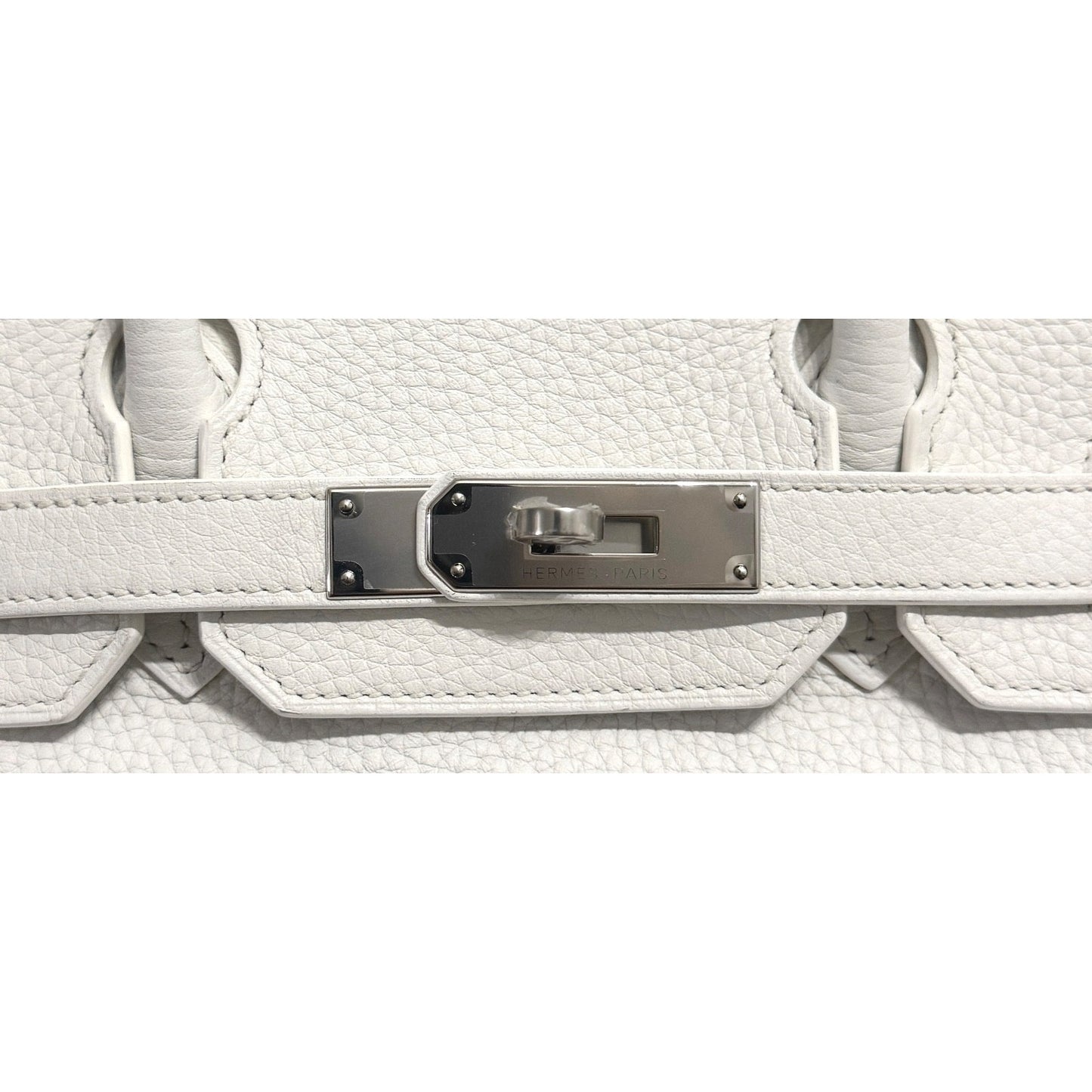 Hermes Birkin 30 White Blanc Togo Leather Palladium Hardware