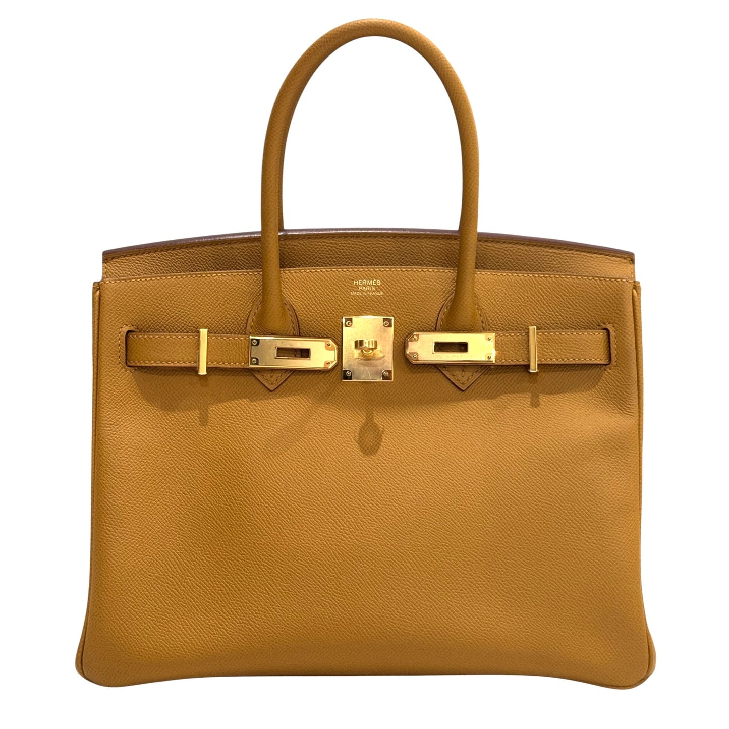 Hermes Birkin 30 Sesame Tan Epsom Leather Gold Hardware RARE