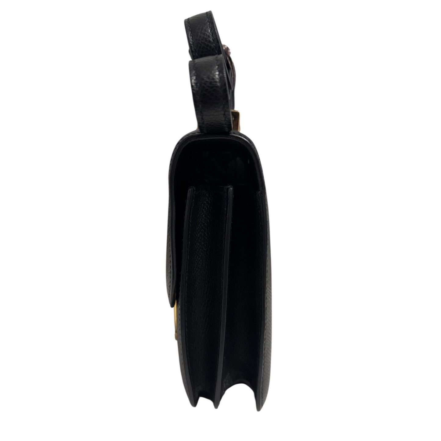 HERMES Constance 18 Mini Black Noir Epsom Leather Gold Hardware