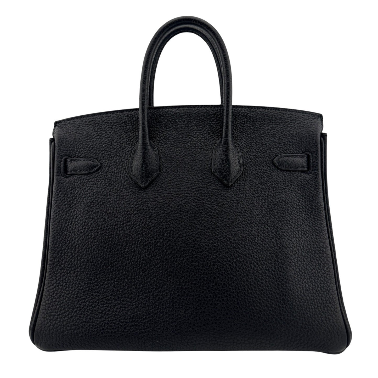Hermes Birkin 25 Black Noir Togo Leather Gold Hardware Handbag