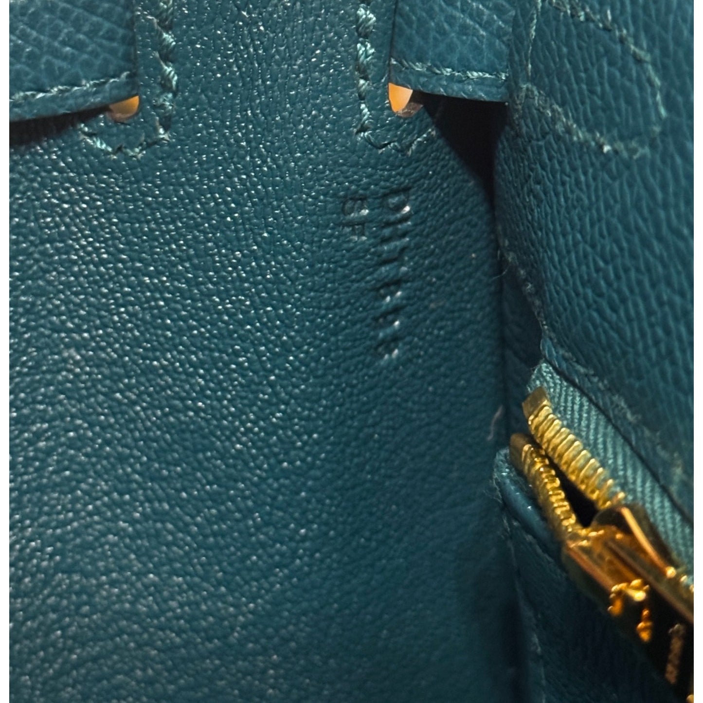 Hermes Kelly 25 Sellier Vert Bosphere Green Blue Epsom Leather Gold Hardware