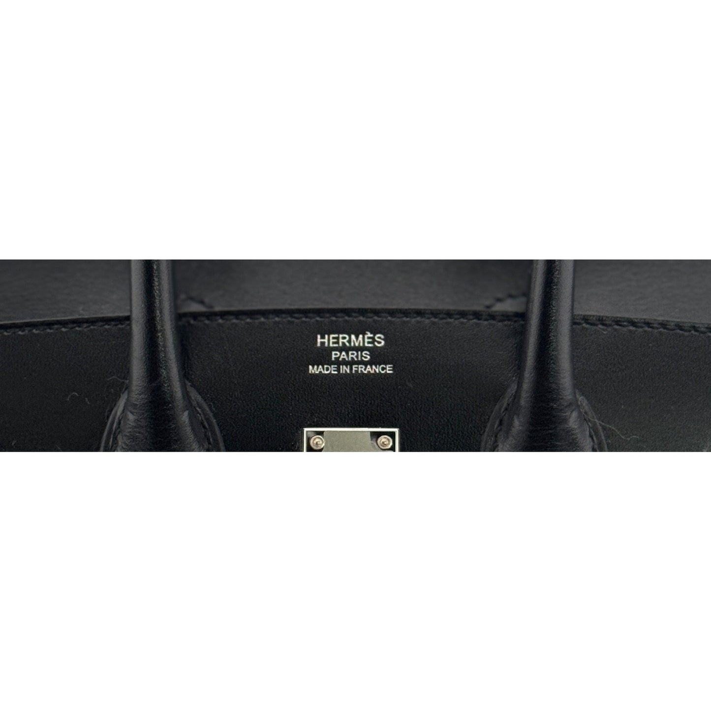 Hermes Birkin 25 Sellier Black Noir Box Leather Palladium Hardware NEW RARE