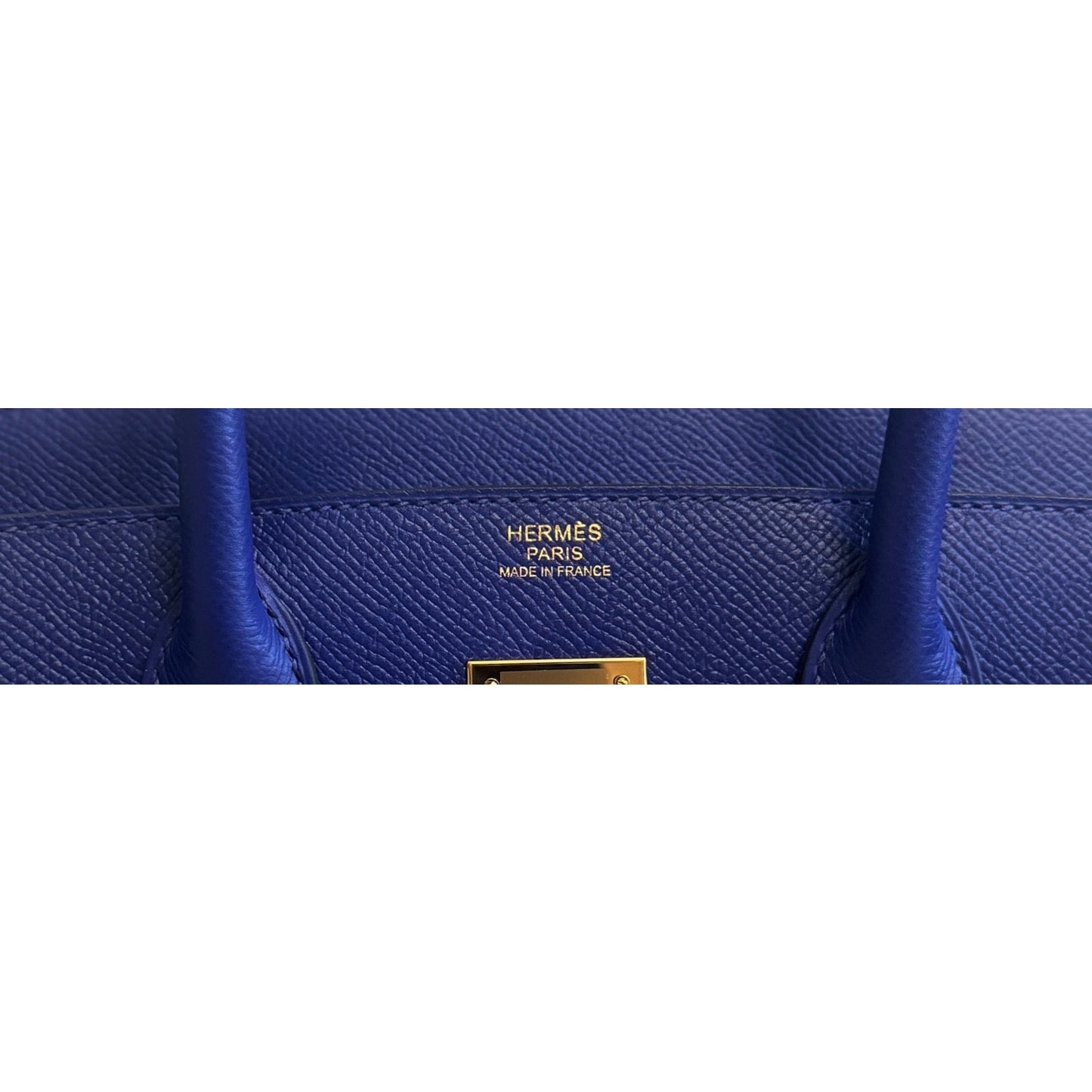 Hermes Birkin 30 Blue Electric Epsom Leather Gold Hardware