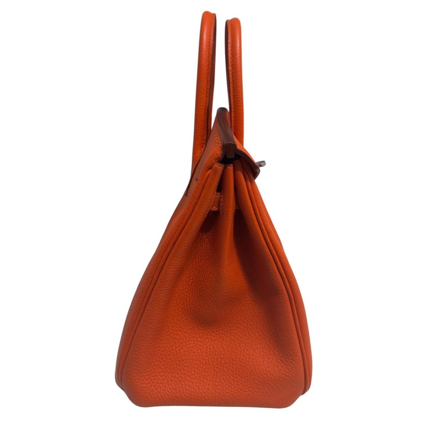 Hermes Birkin 25 Orange Togo Leather Palladium Hardware