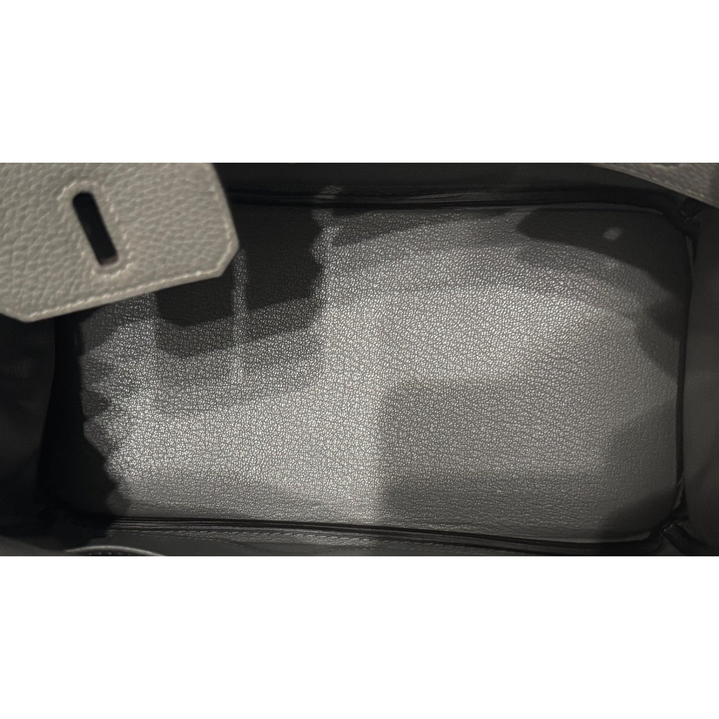 Hermes Birkin 25 Gris Meyer Gray Togo Leather Gold Hardware Handbag NEW