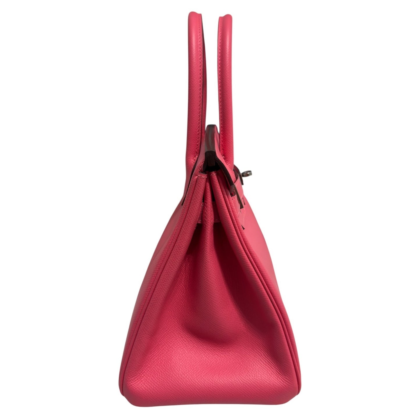 Hermes Birkin 30 Rose Azalee Pink Epsom Leather Palladium Hardware Handbag