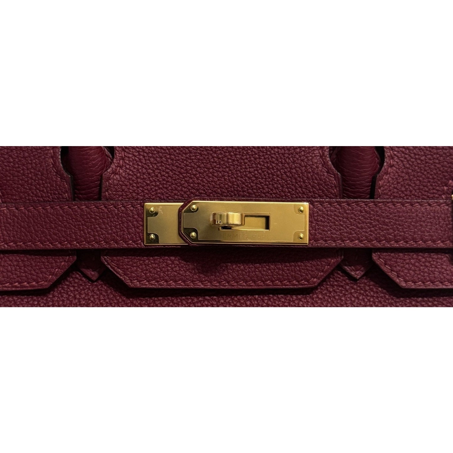 Hermes Birkin 30 Rouge Grenat Red Togo Leather Gold Hardware