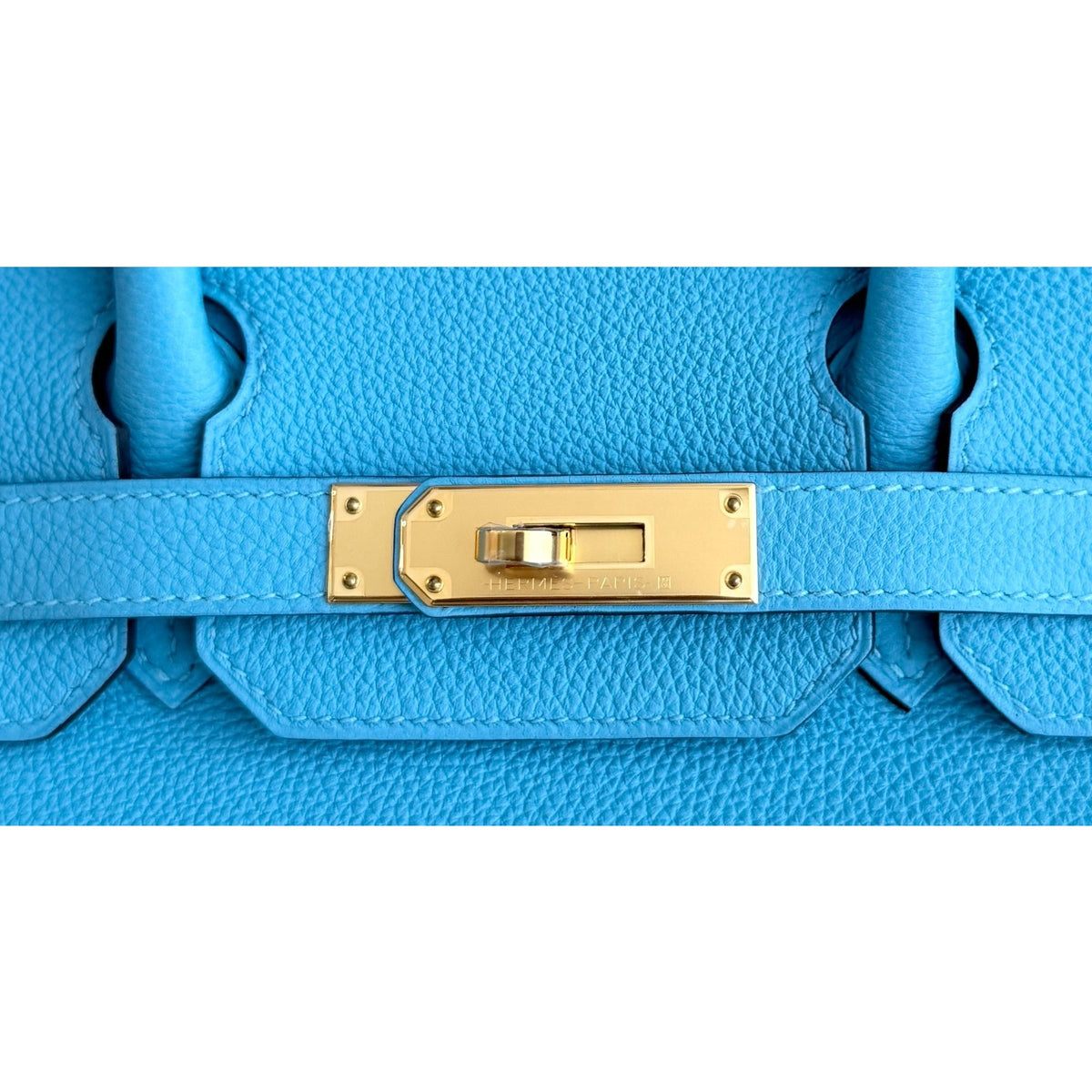 Hermes Birkin 30 Bleu du Nord Blue Togo Leather Gold Hardware RARE