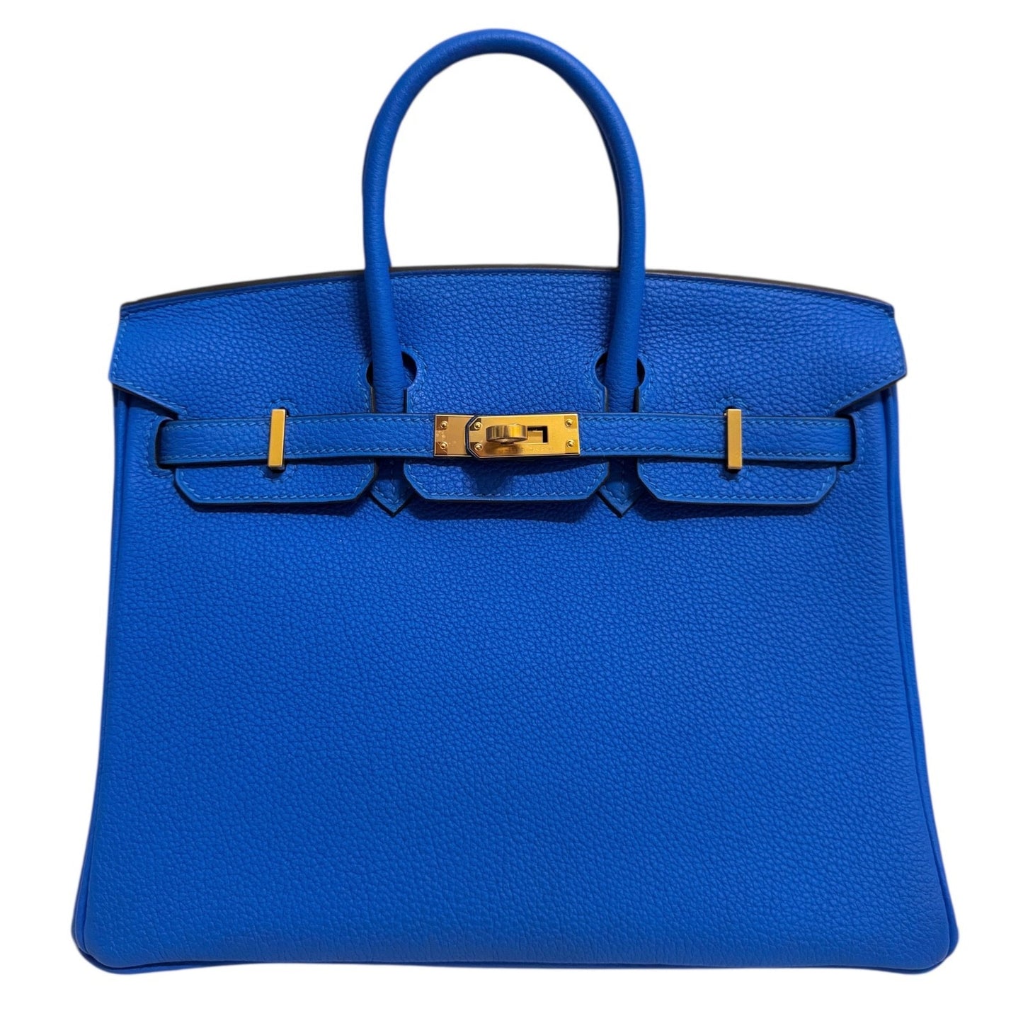 Hermes Birkin 25 Blue Hydra Togo Leather Gold Hardware RARE New 2024