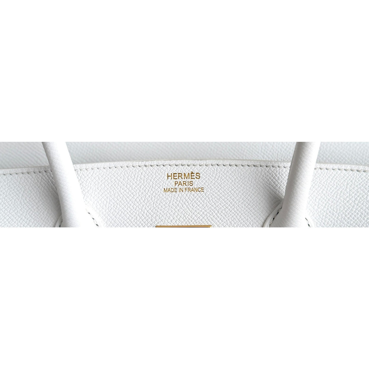 Hermes Birkin 35 Blanc White Epsom Leather Gold Hardware RARE